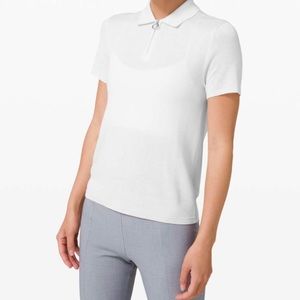 Lululemon City Calm Short Sleeve Sweater size 6